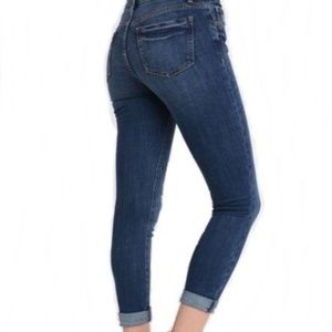 Eunina Greta Mid Rise Skinny Roller Crop Jeans 1XL